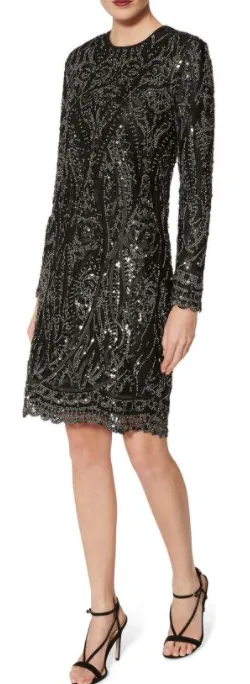 Marzena Sequin Swirl Dress