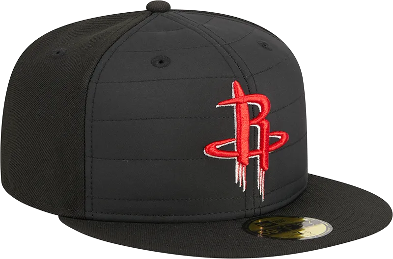 Men's Houston Rockets New Era 59FIFTY Quilted Fitted Cap