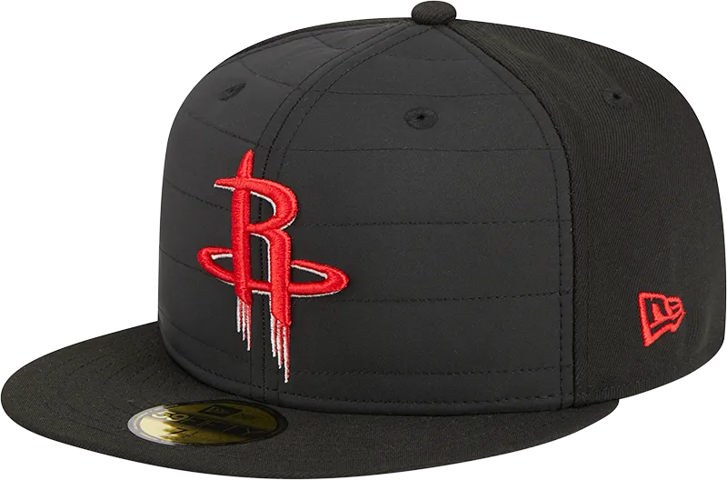 Men's Houston Rockets New Era 59FIFTY Quilted Fitted Cap