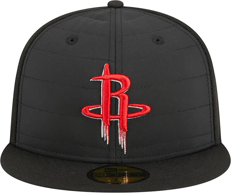 Men's Houston Rockets New Era 59FIFTY Quilted Fitted Cap