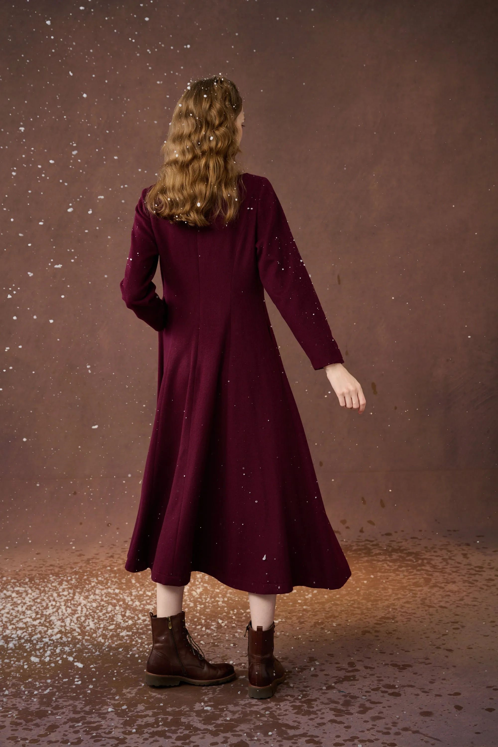 Mistletoe 17 | Vintage wool dress in Purple