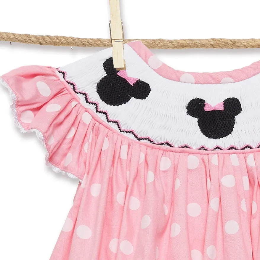 Mouse Ears Romper - light pink