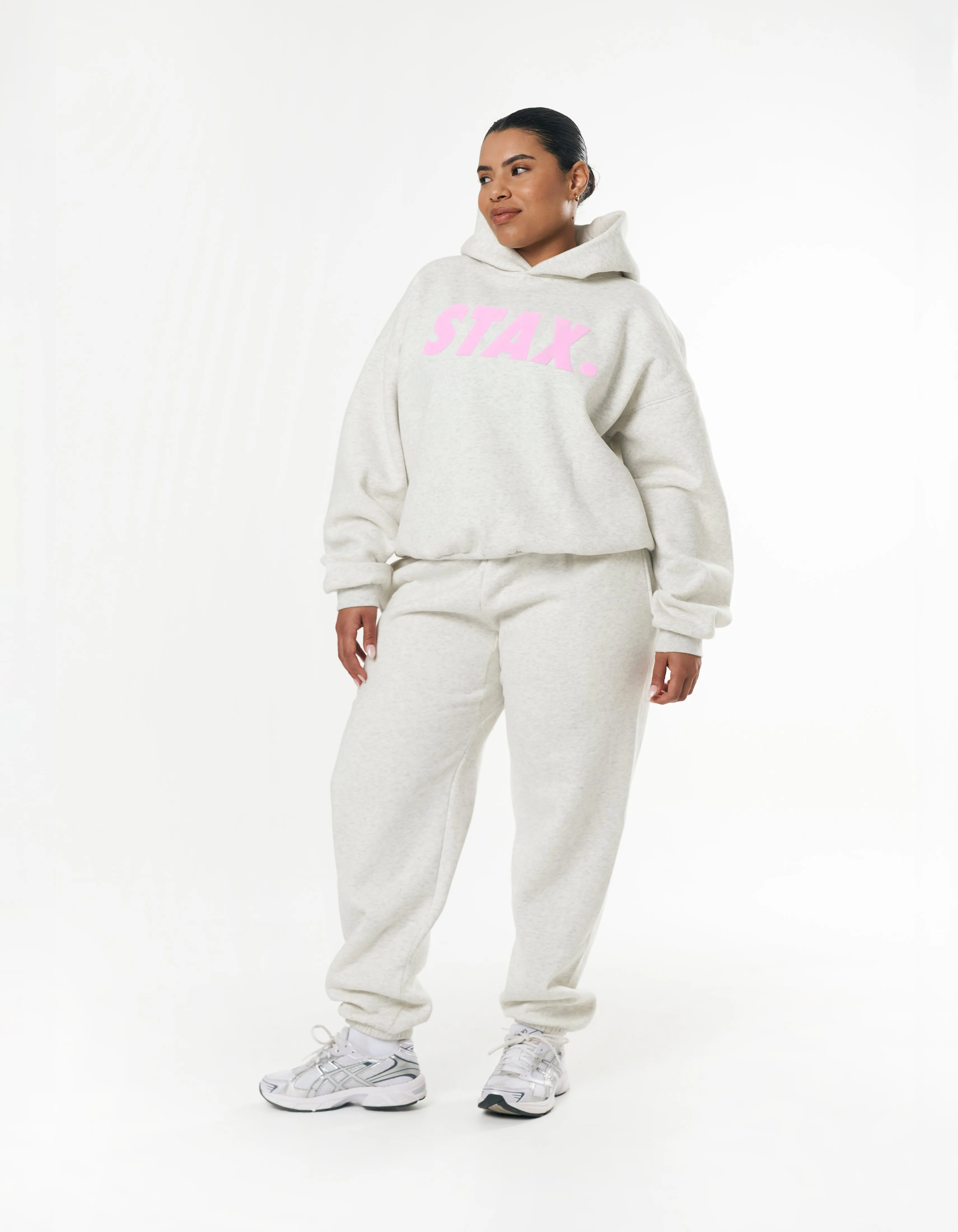 Original Hoodie - Light Grey/Pink