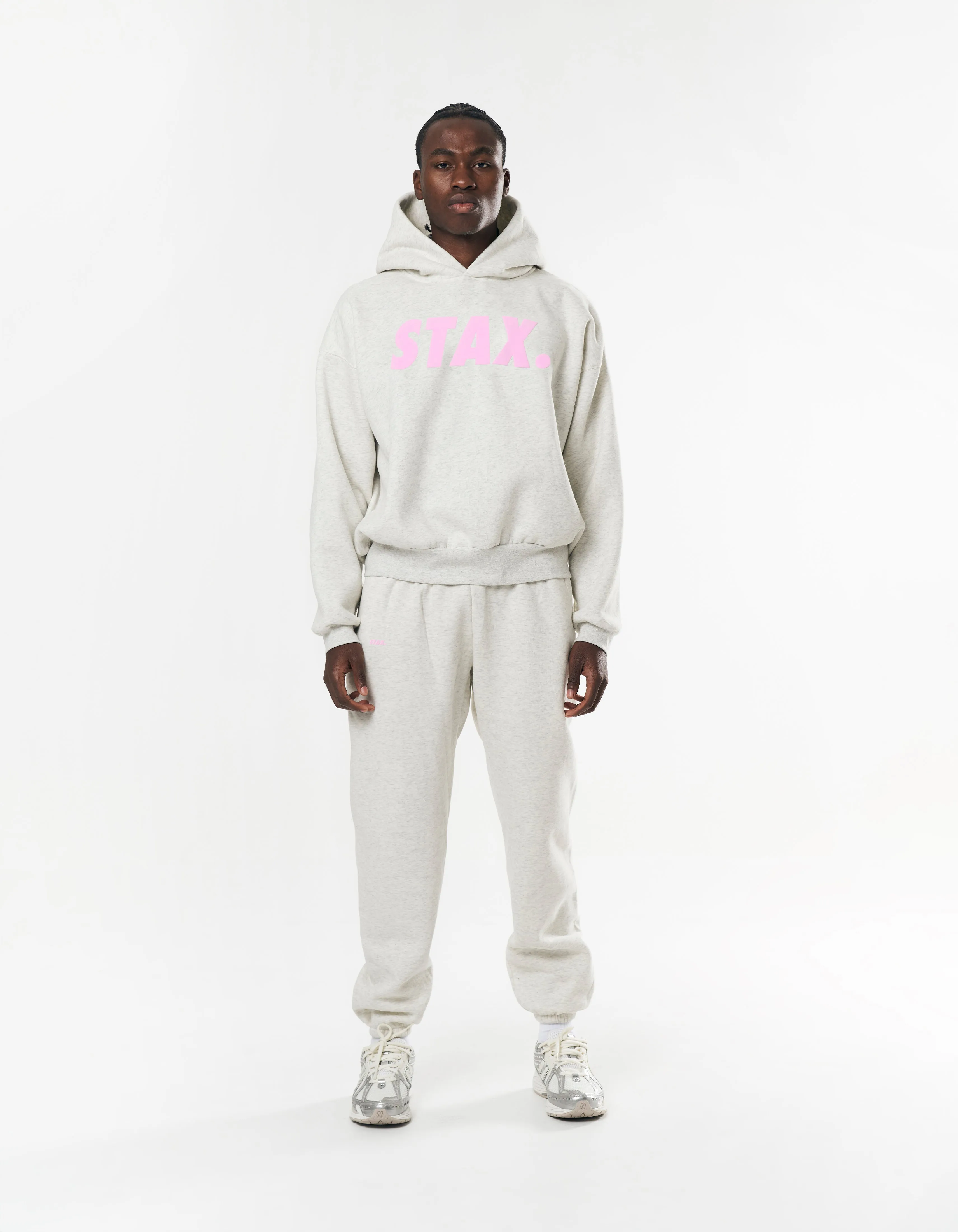 Original Hoodie - Light Grey/Pink