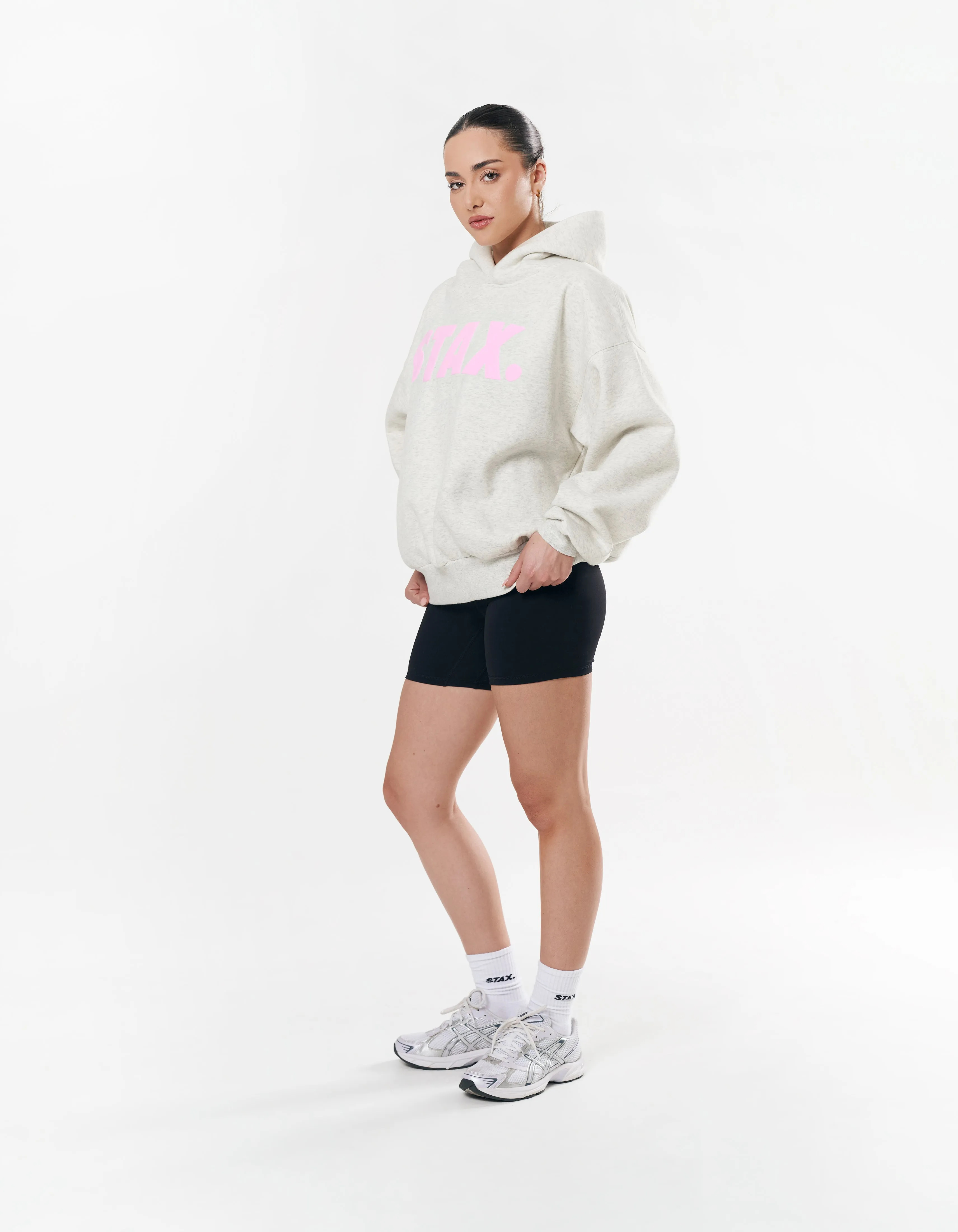 Original Hoodie - Light Grey/Pink