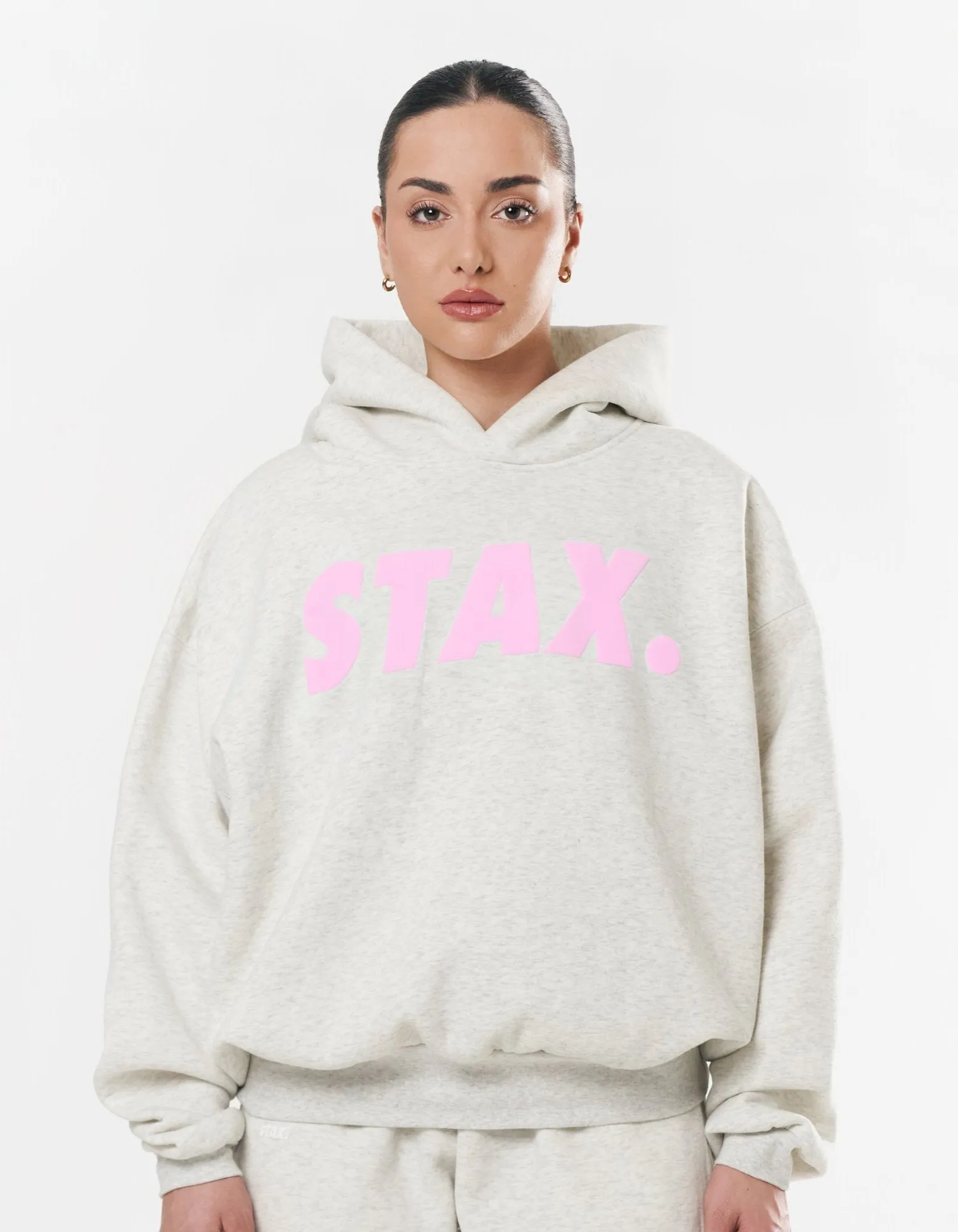 Original Hoodie - Light Grey/Pink