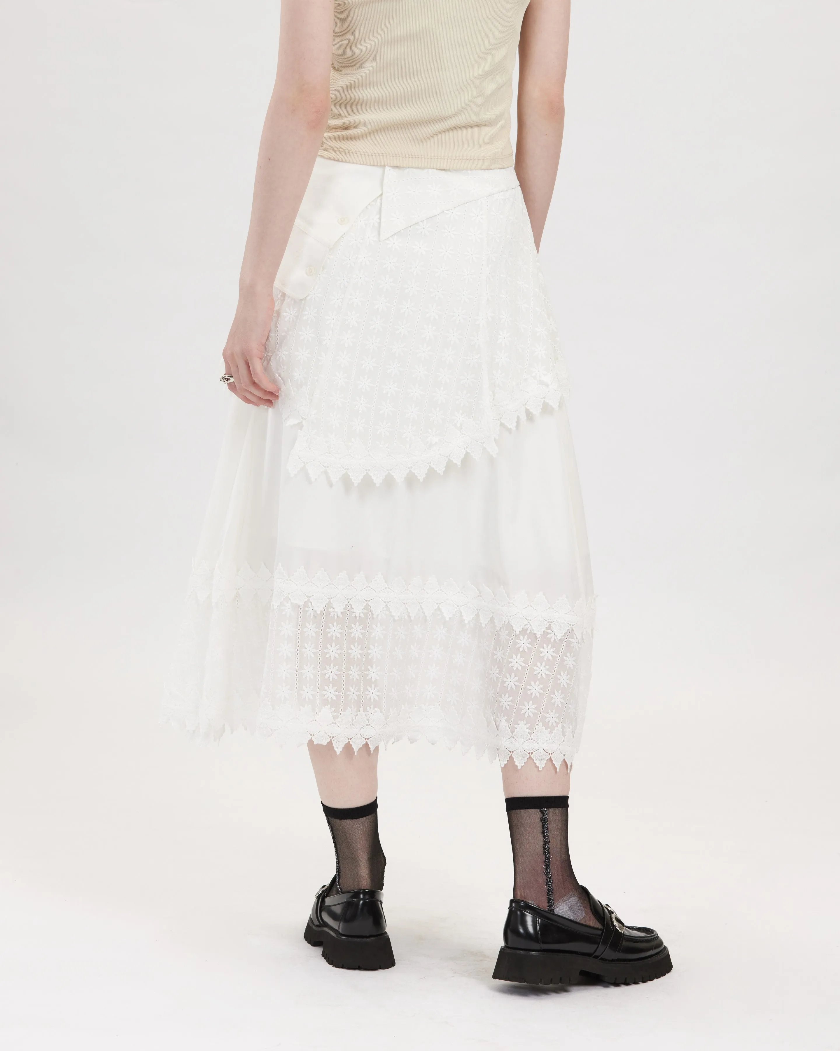 Patched Lace Skirt