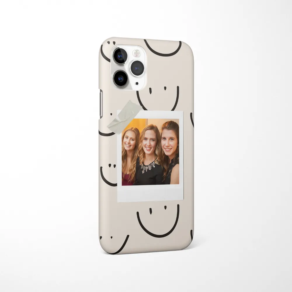 Patterned Personalised Polaroid Bestie Phone Case - Upload Your Photo