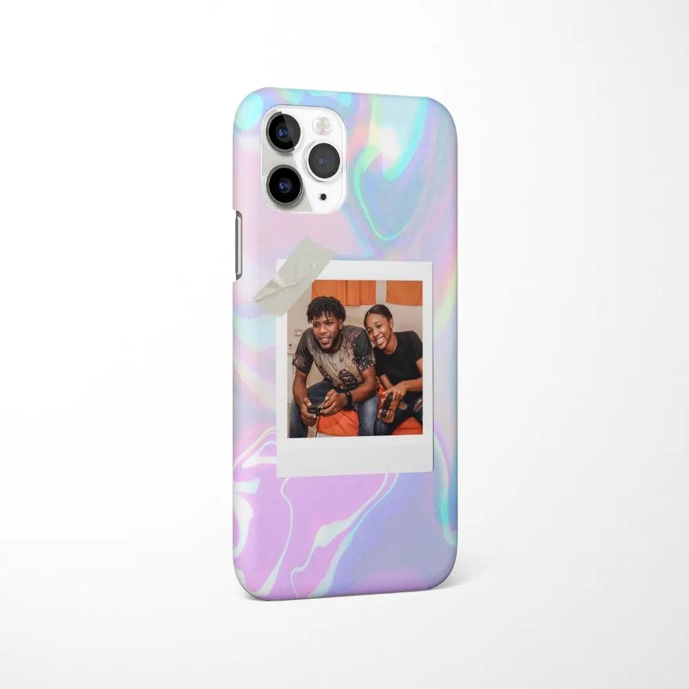 Patterned Personalised Polaroid Bestie Phone Case - Upload Your Photo