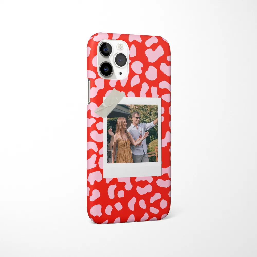 Patterned Personalised Polaroid Bestie Phone Case - Upload Your Photo