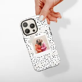 Patterned Personalised Polaroid Bestie Phone Case - Upload Your Photo