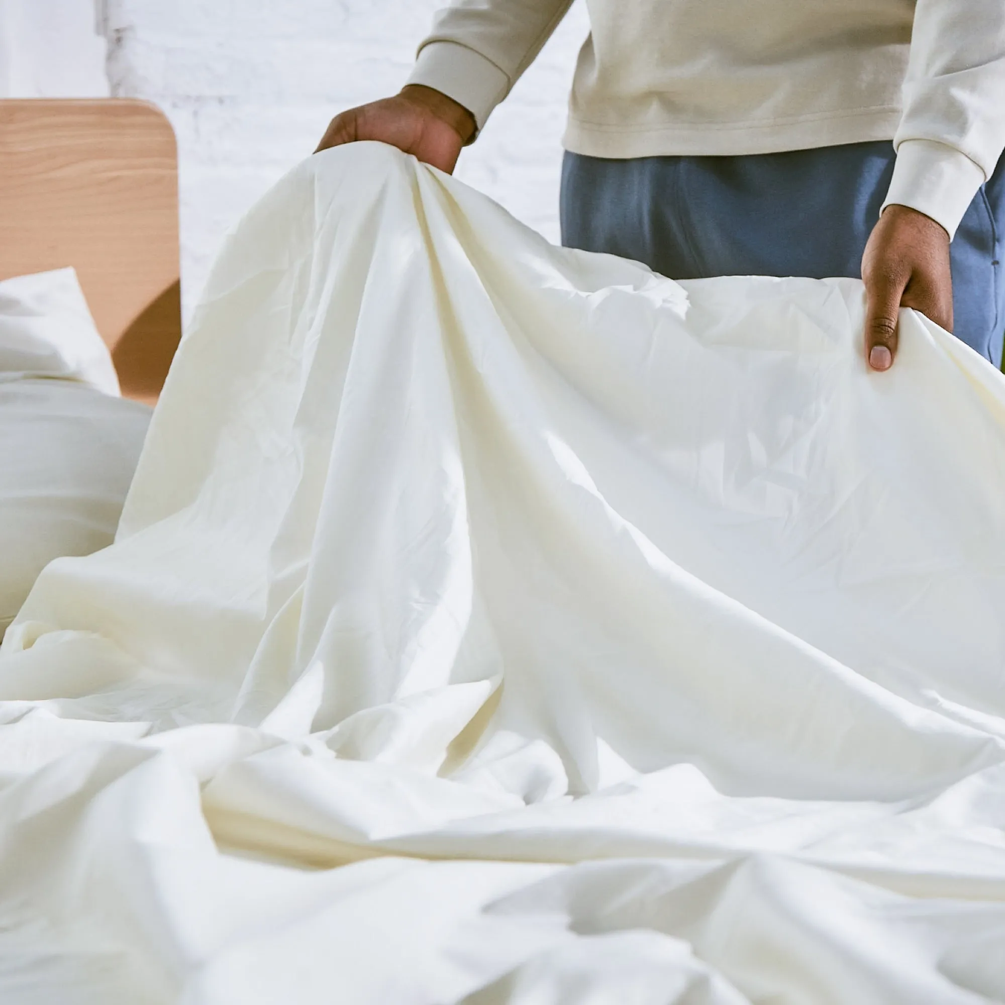 Percale Organic Cotton Sheets 270TC