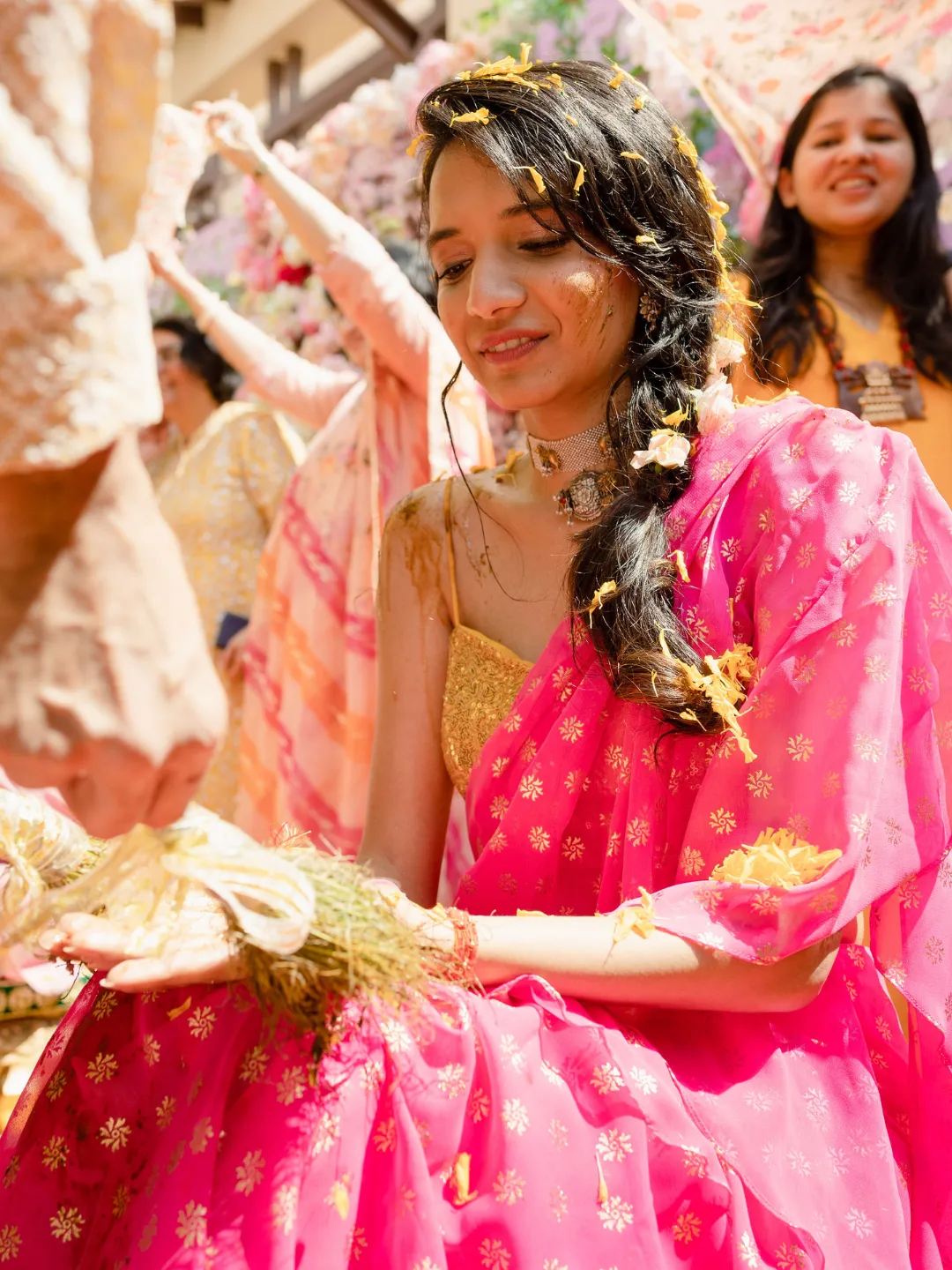 Pre-Stitched Ruffle Saree with Blouse