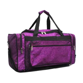 Purple Glitter NGIL Canvas 20" Duffle Bag