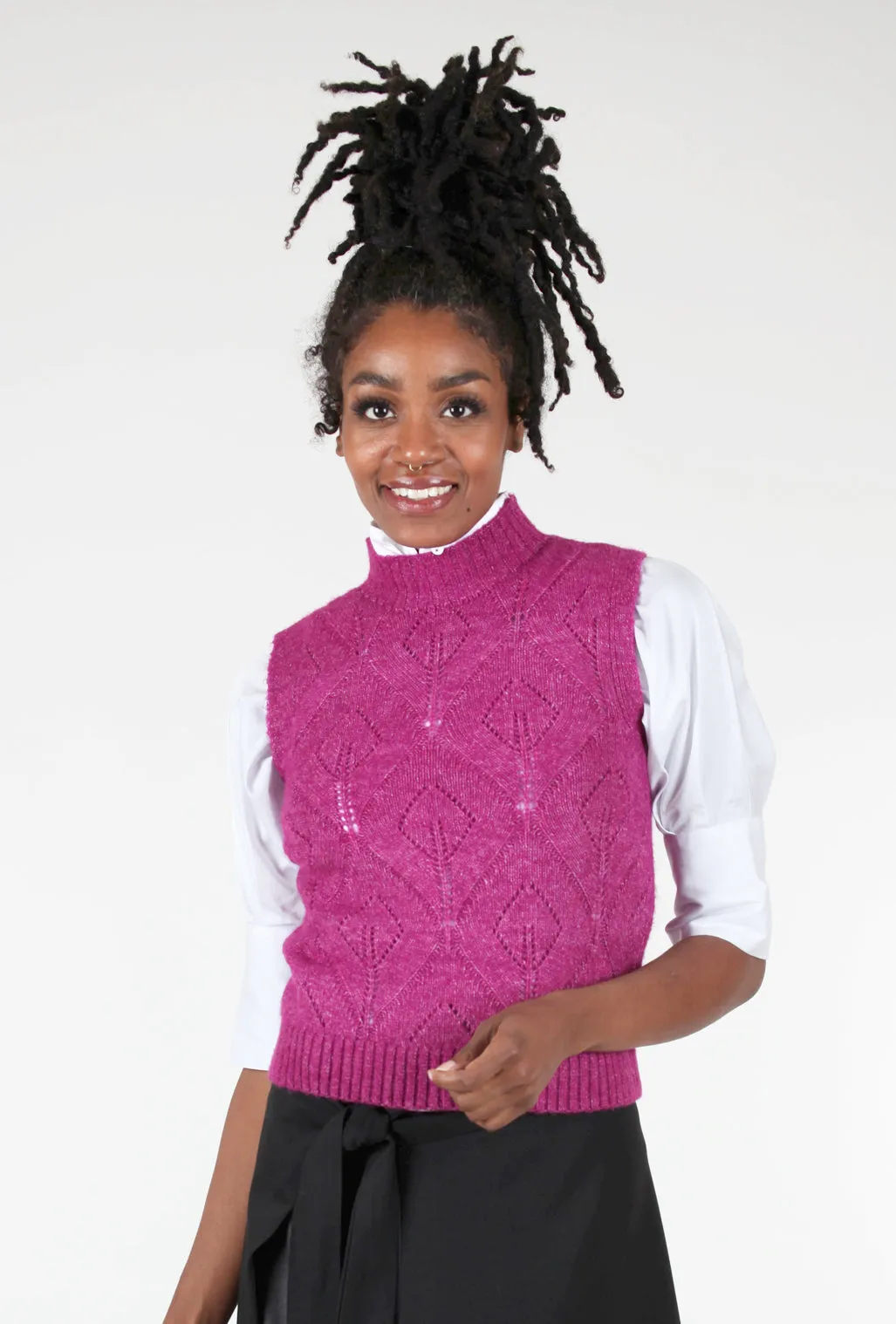 Rana Sweater Vest, Orchid