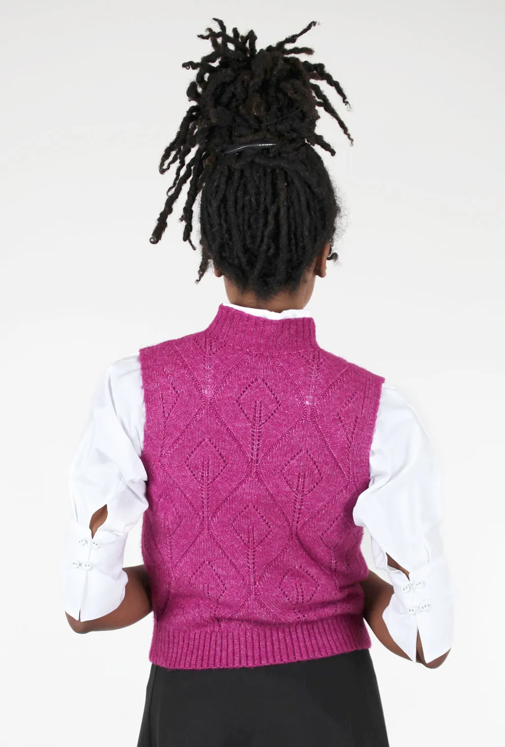 Rana Sweater Vest, Orchid