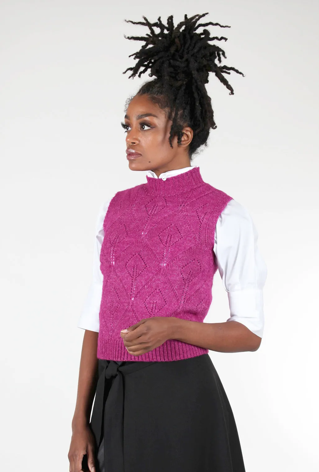 Rana Sweater Vest, Orchid