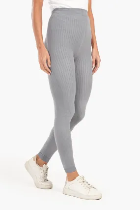 Ribbed High Rise Leggings