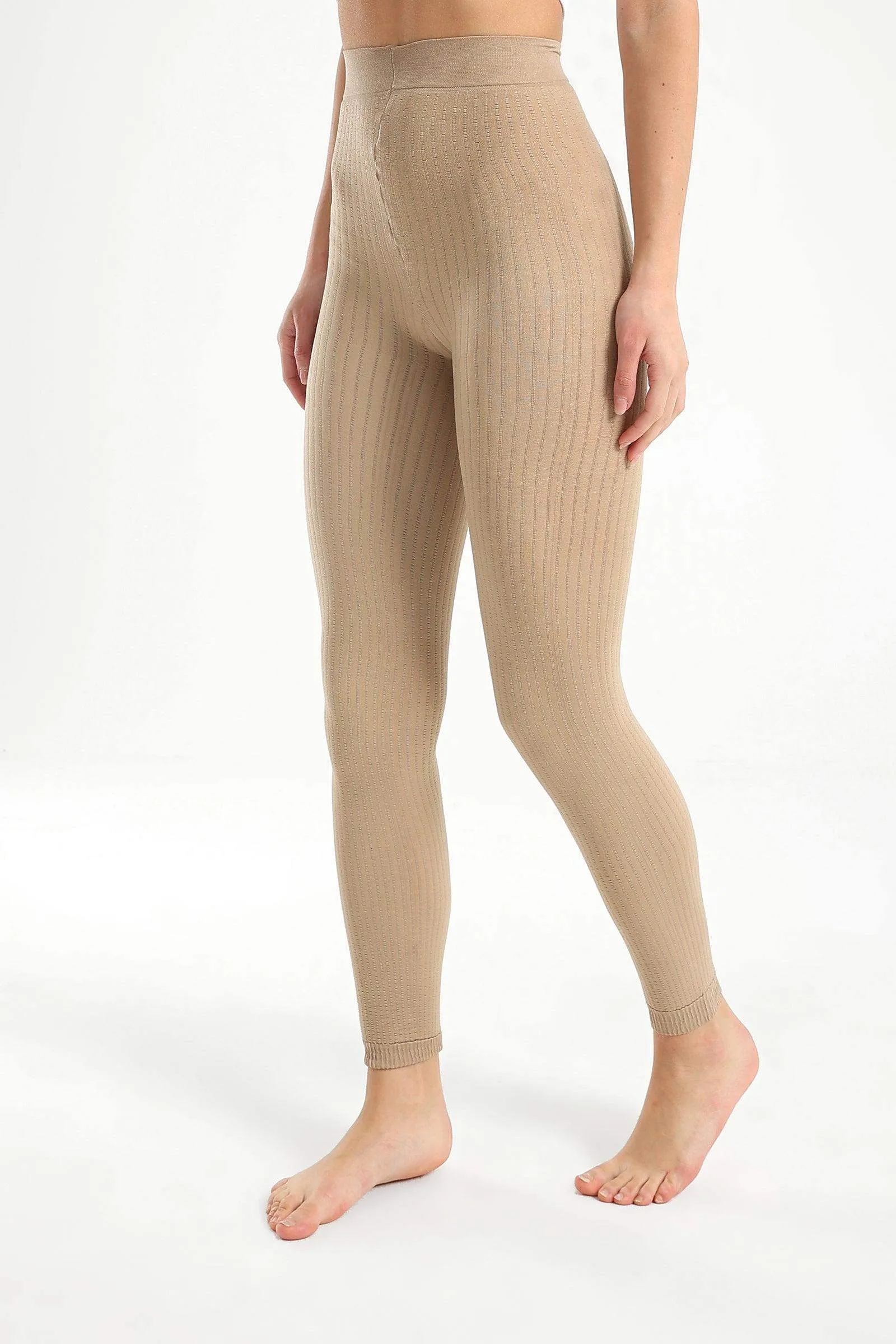 Ribbed High Rise Leggings