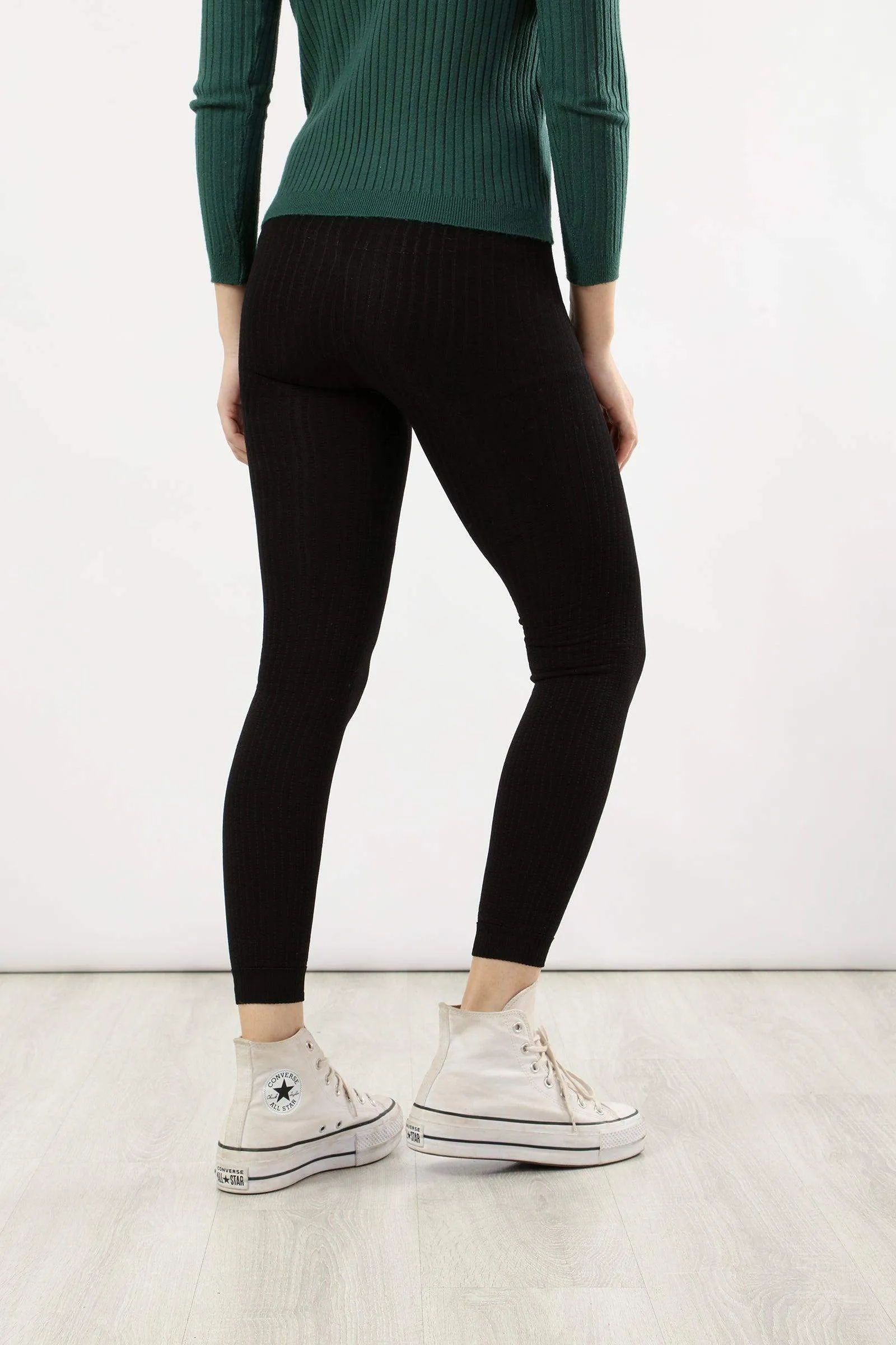 Ribbed High Rise Leggings