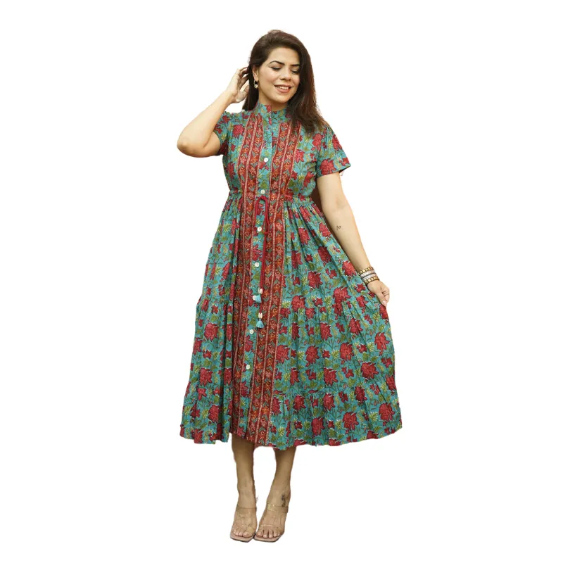 Roshni Dress | Red Roses