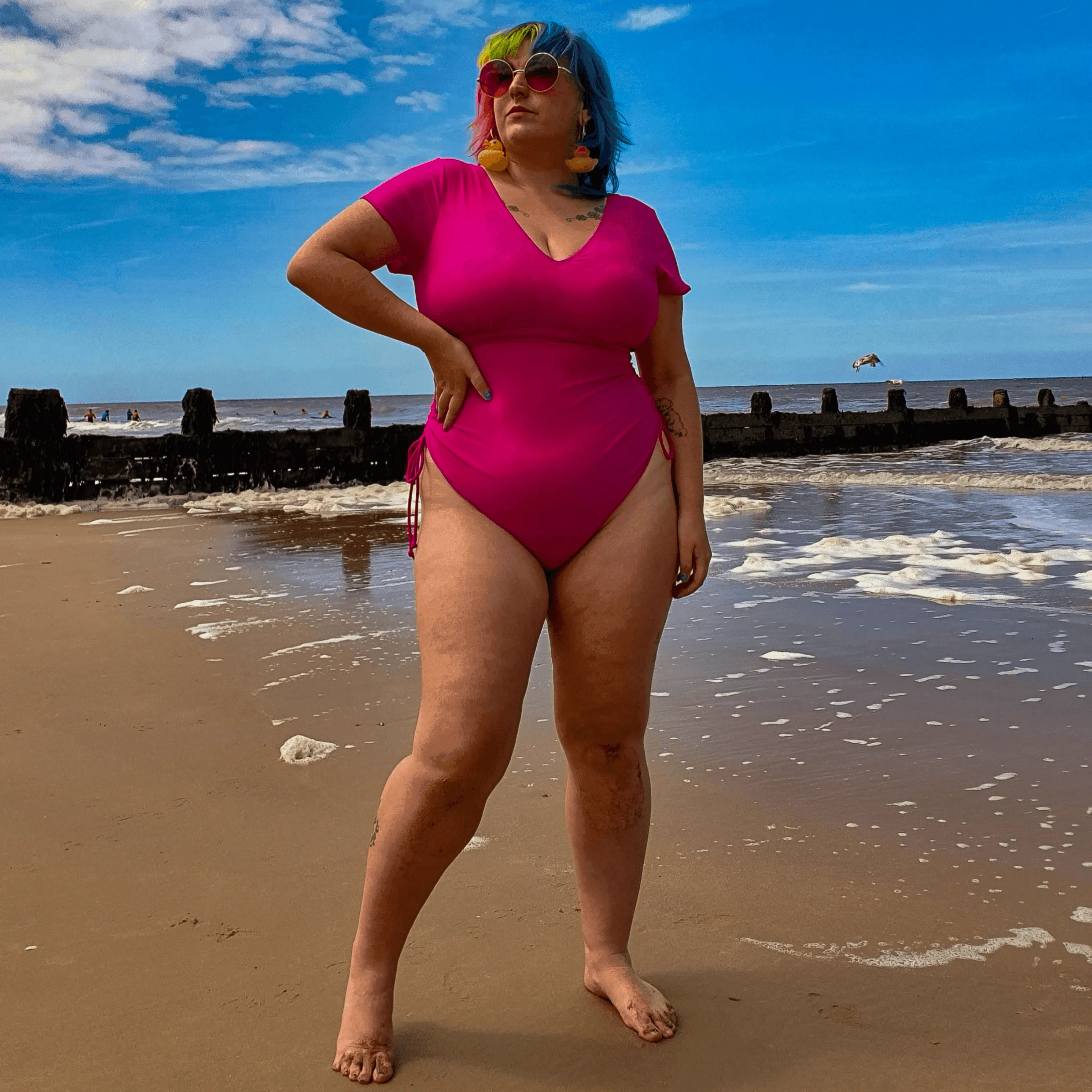 Show me the money Swimsuit - Hot Pink