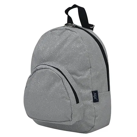 Silver Glitter NGIL Mini Backpack