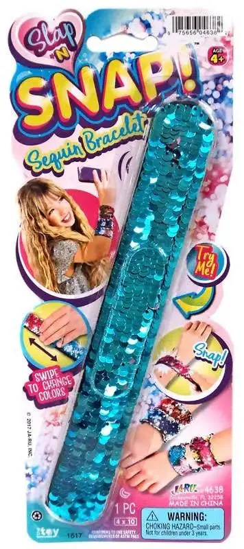 Slap 'N Snap Sequins Bracelet