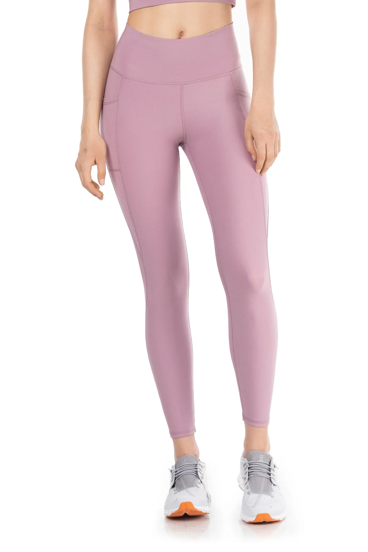 Solstice Ribbed Run High-Waist Legging