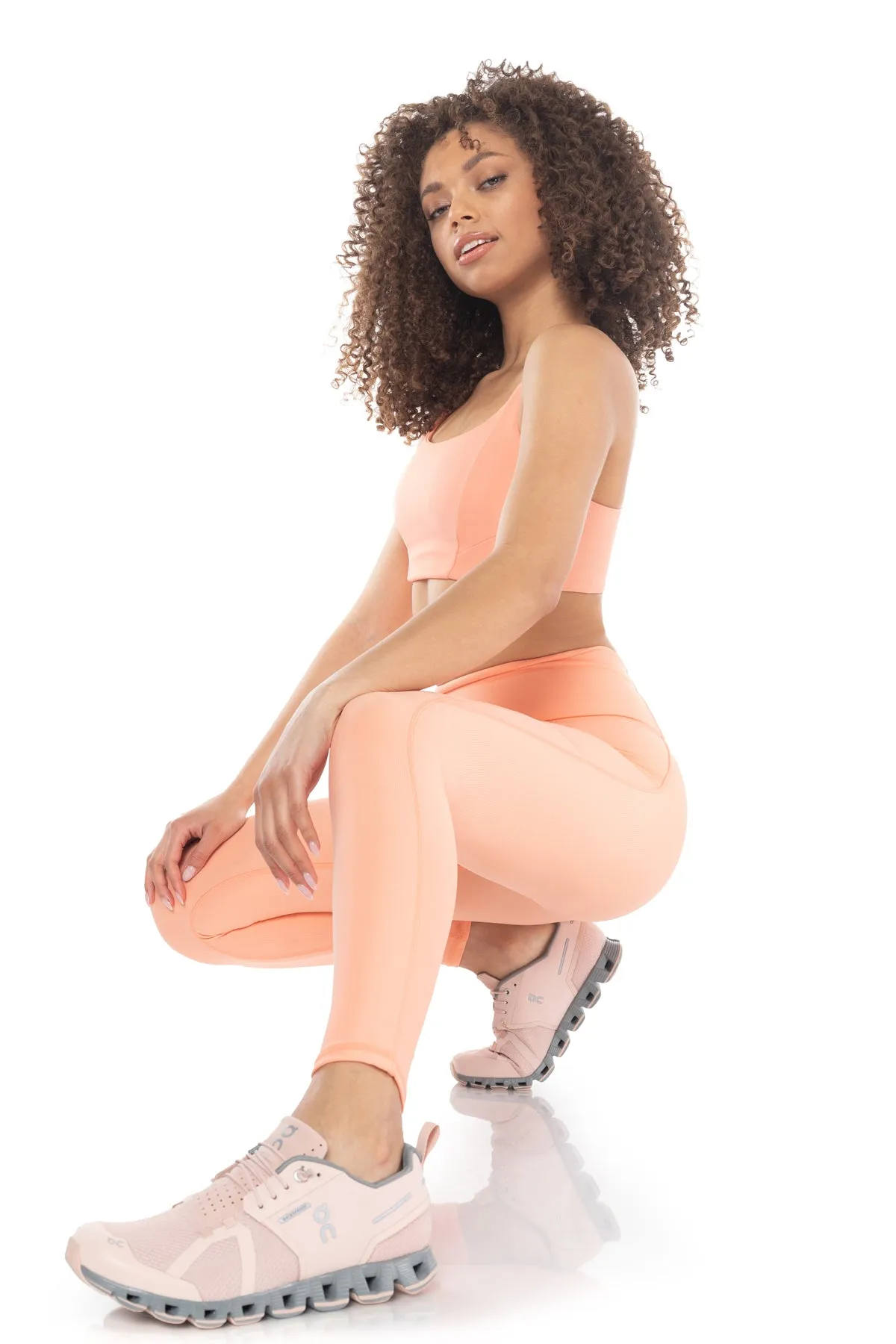 Solstice Ribbed Run High-Waist Legging