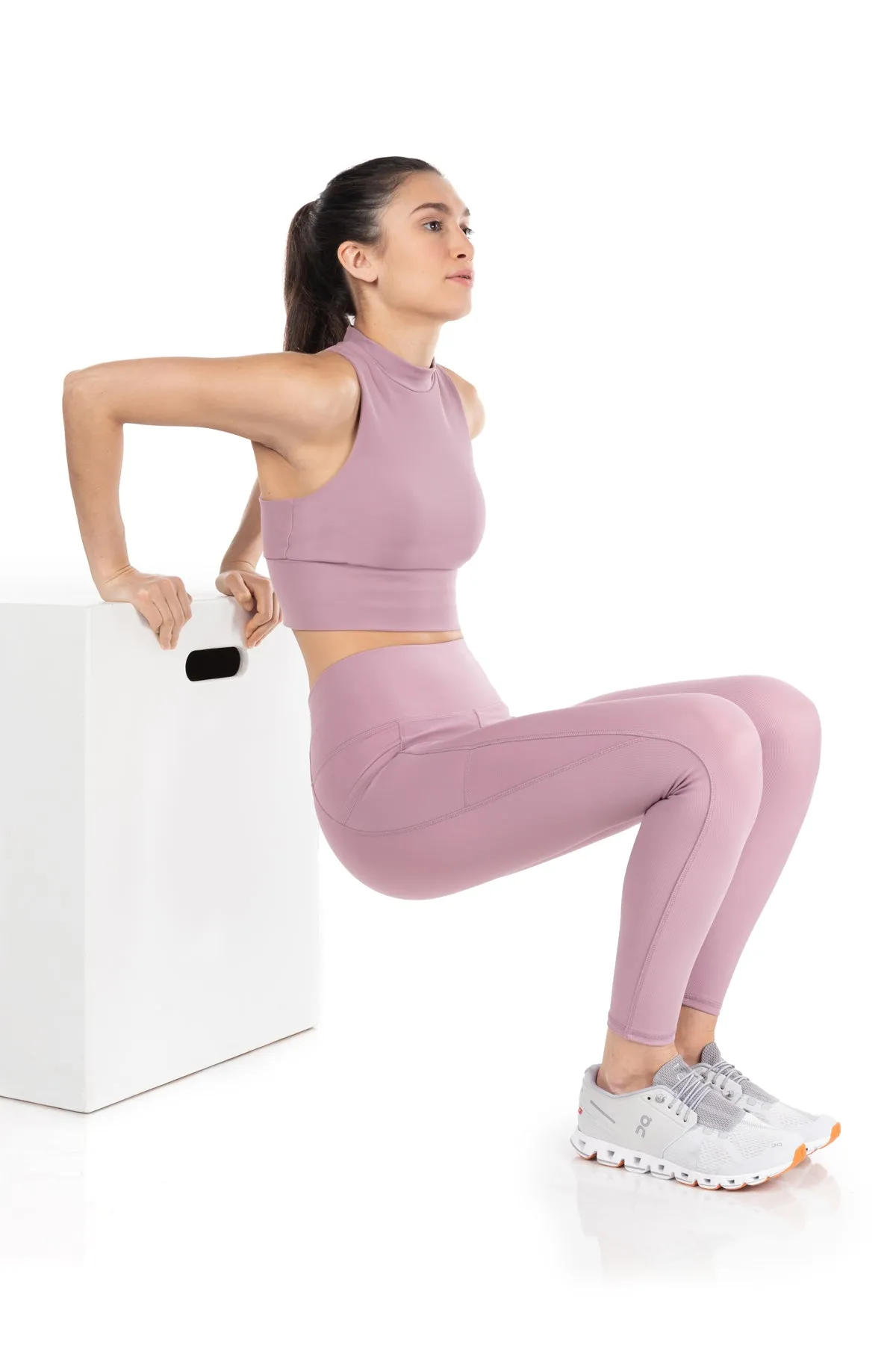 Solstice Ribbed Run High-Waist Legging