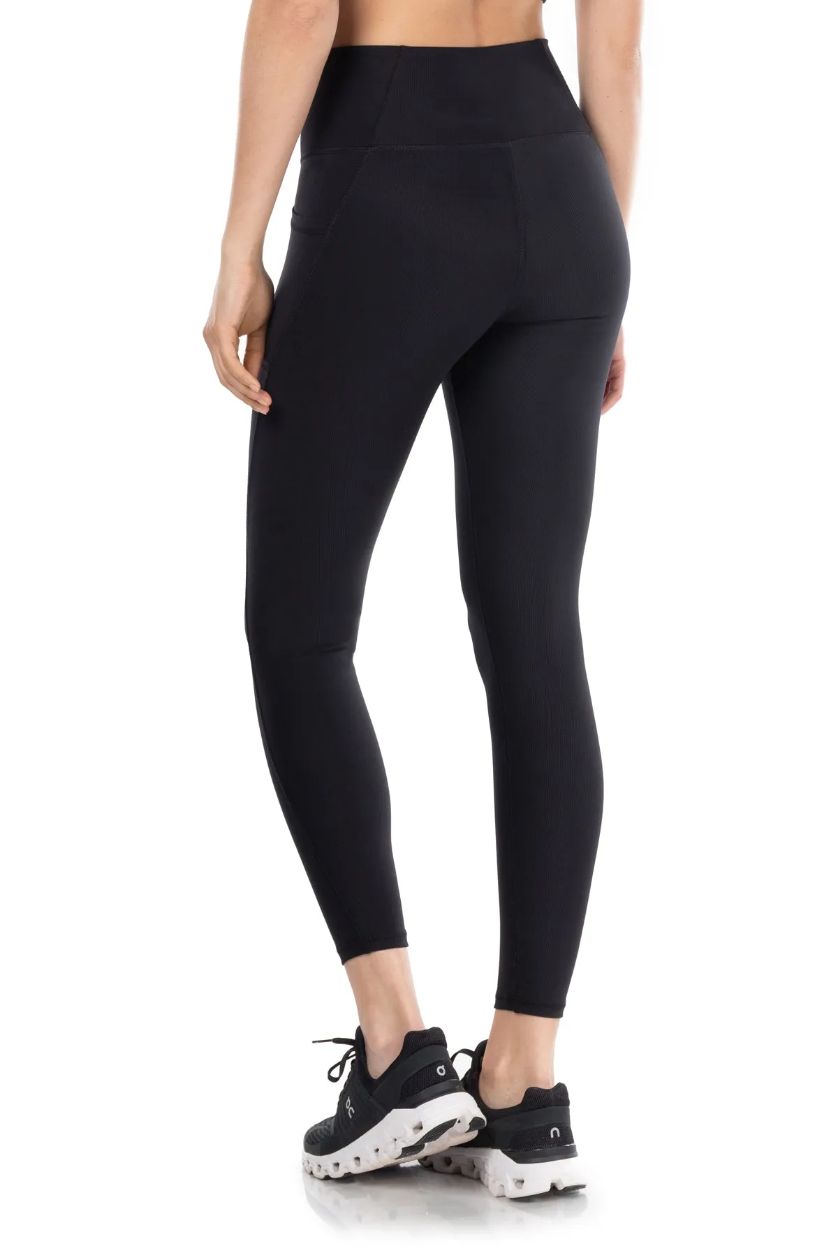 Solstice Ribbed Run High-Waist Legging