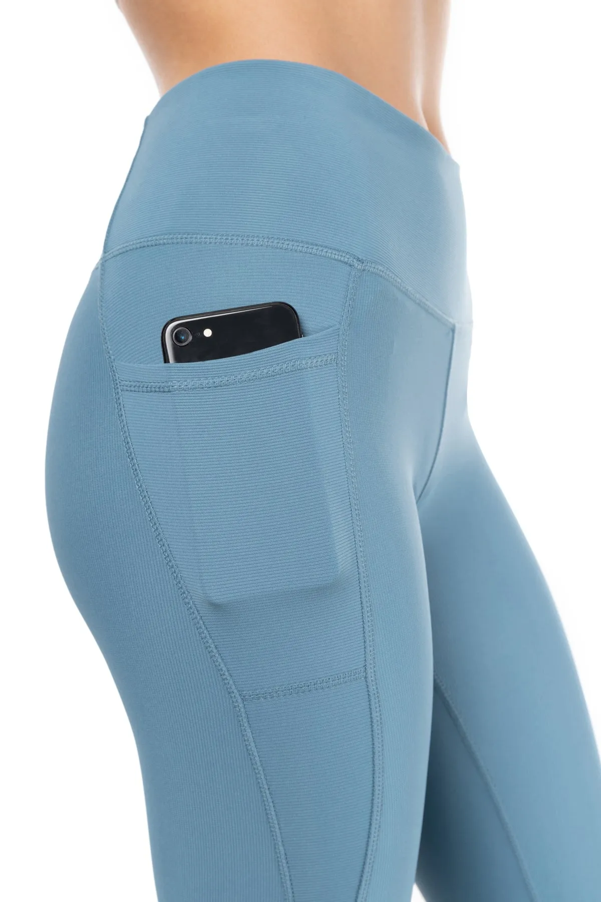 Solstice Ribbed Run High-Waist Legging