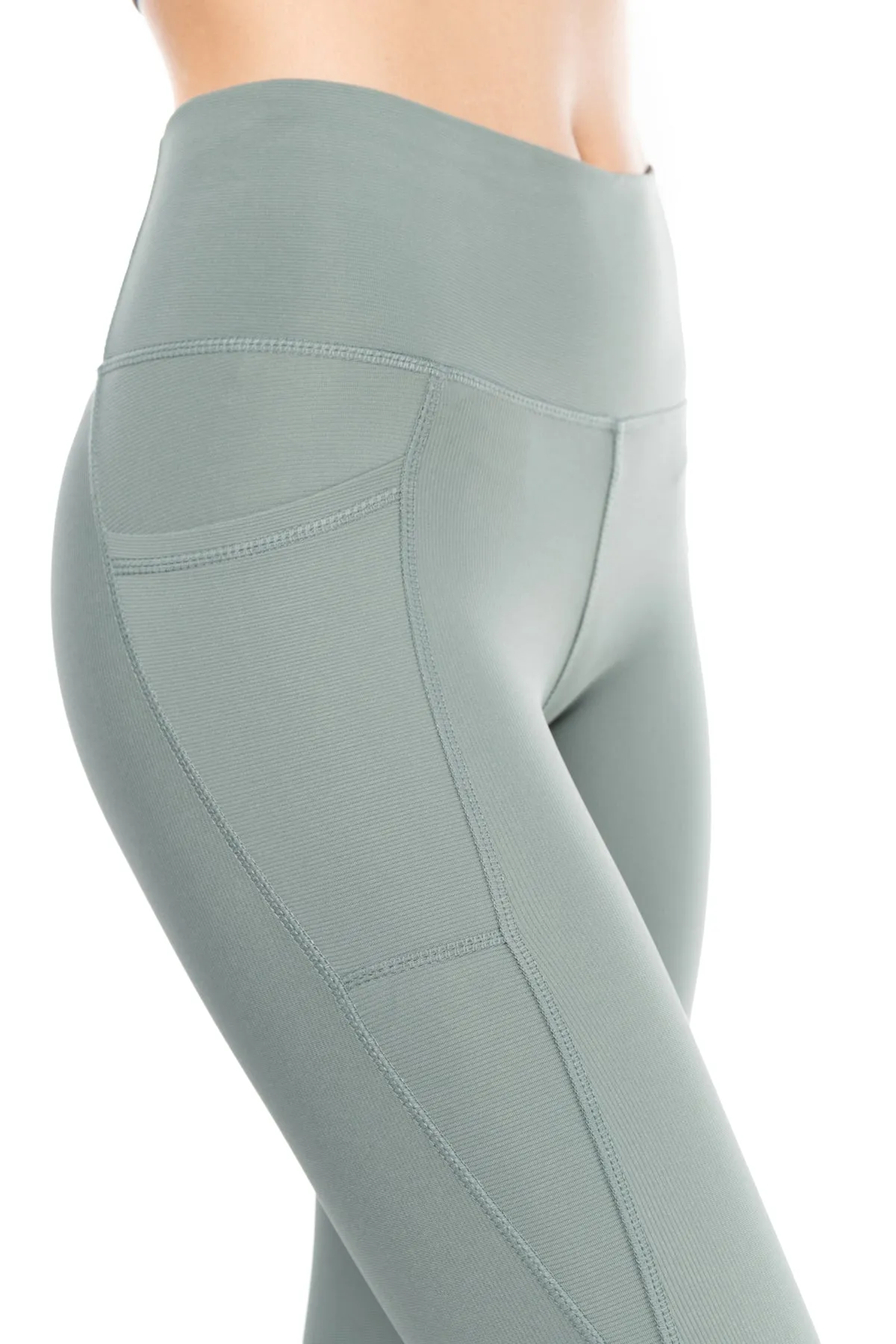 Solstice Ribbed Run High-Waist Legging