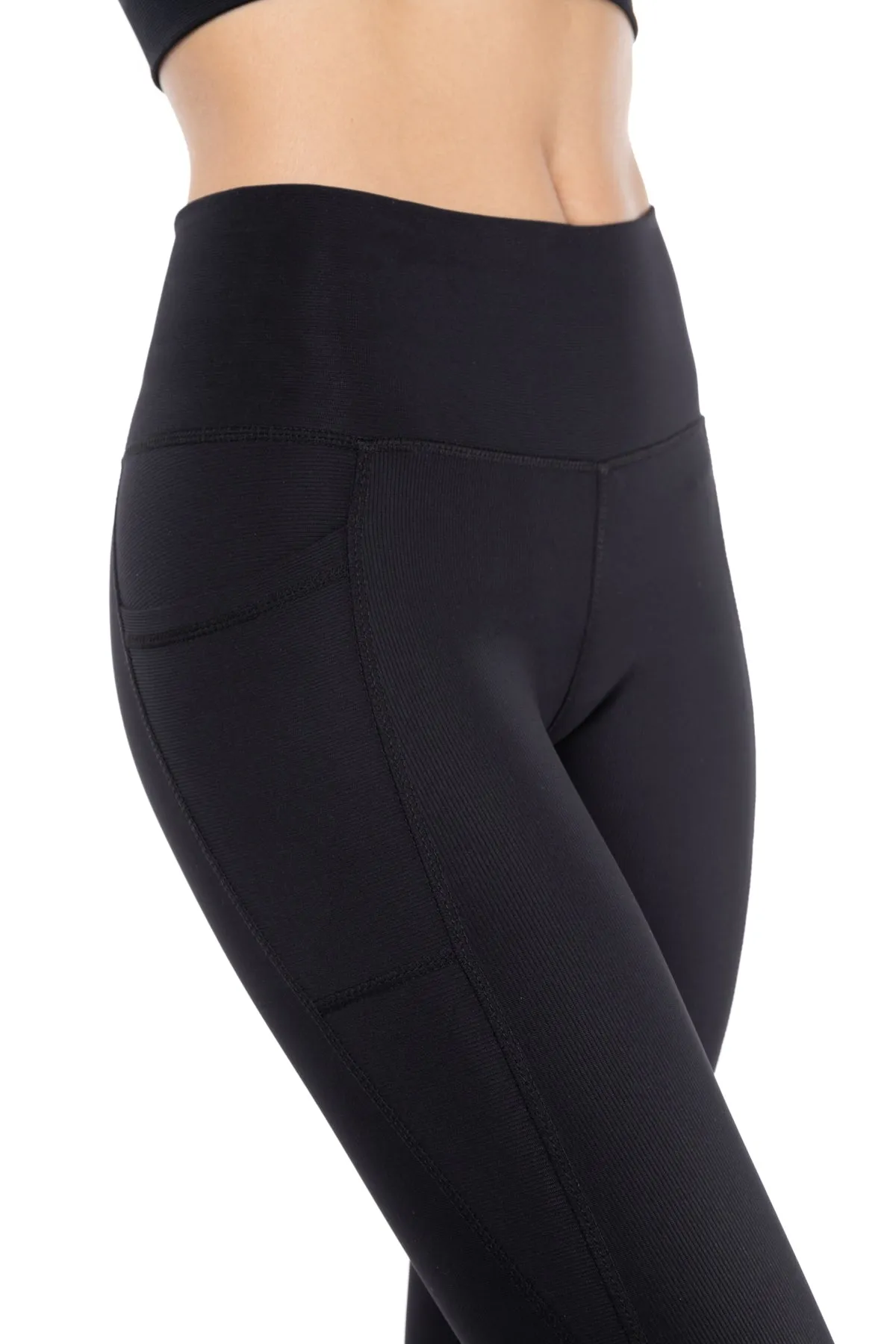 Solstice Ribbed Run High-Waist Legging