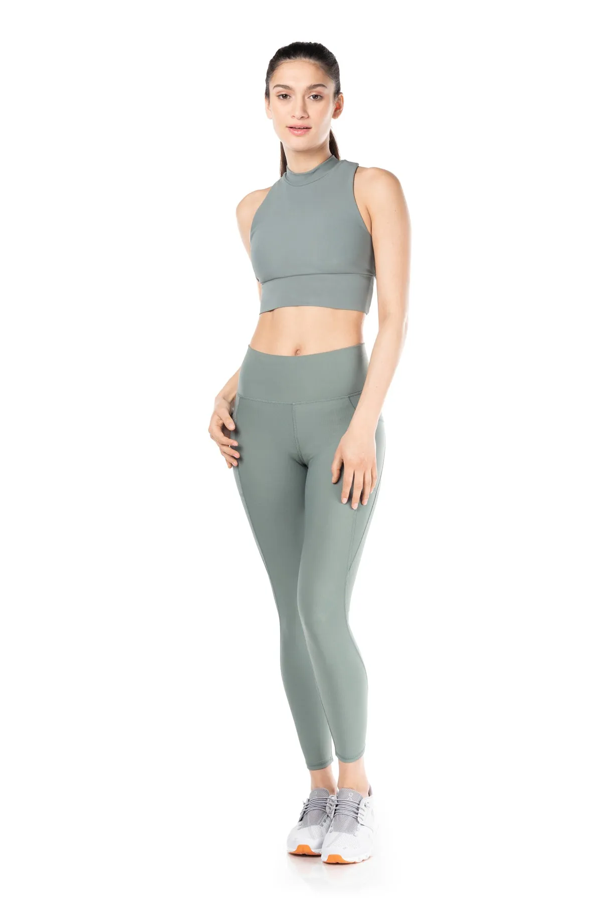 Solstice Ribbed Run High-Waist Legging