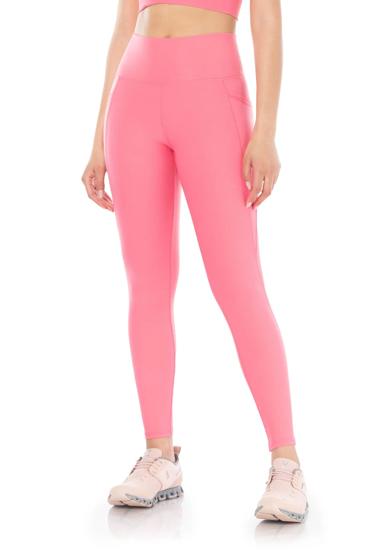 Solstice Ribbed Run High-Waist Legging