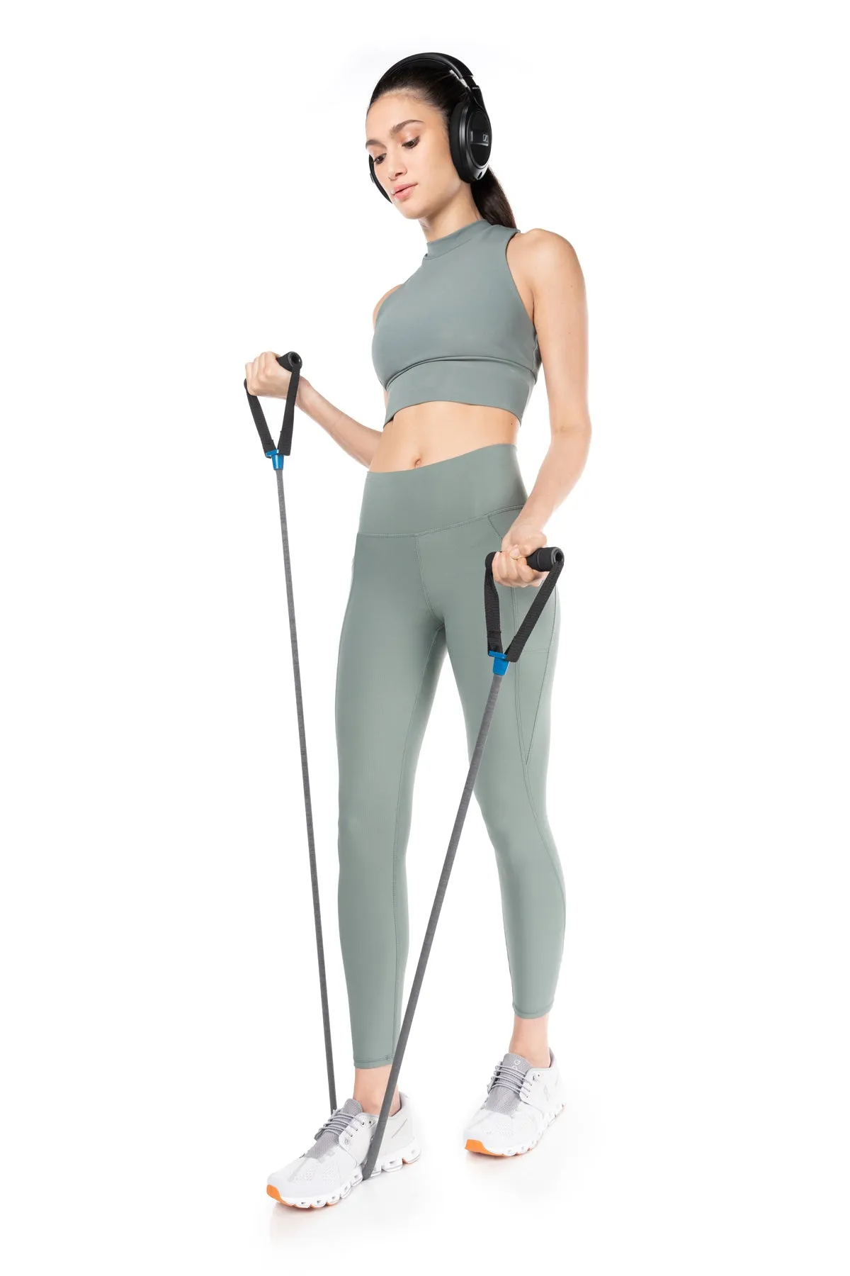 Solstice Ribbed Run High-Waist Legging