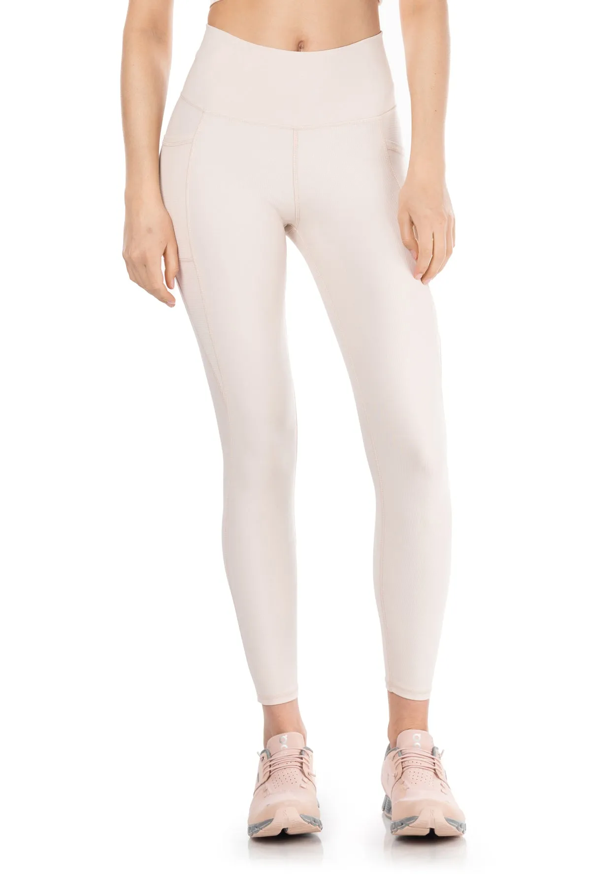 Solstice Ribbed Run High-Waist Legging