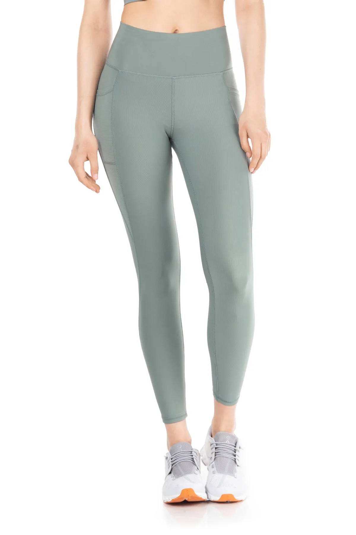 Solstice Ribbed Run High-Waist Legging