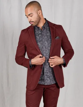 Spectre Burgundy Twill Blazer