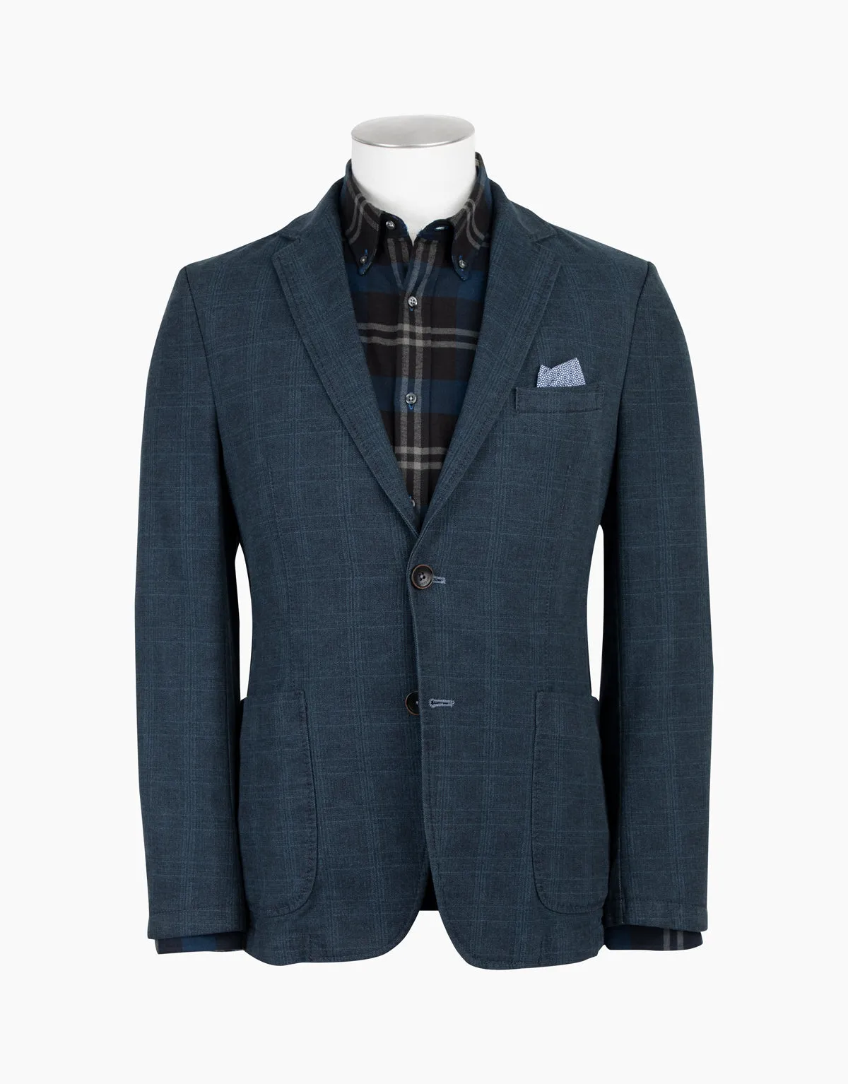 Spectre Navy Check Suit