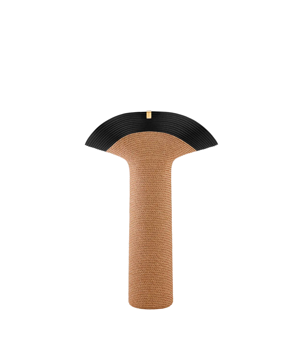 Tall Lapel Vase - Black