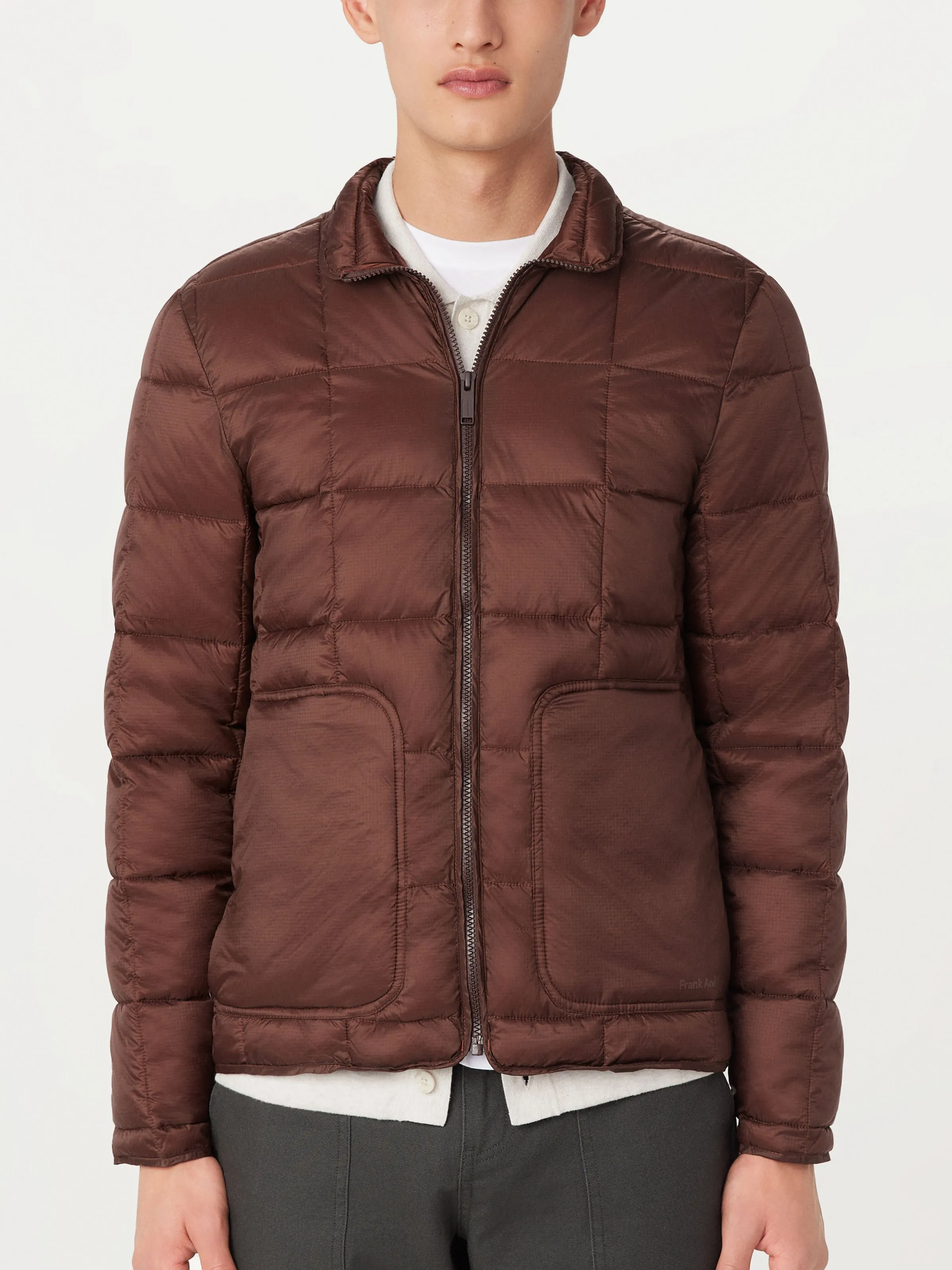 The Aero Packable Jacket in Deep Brown