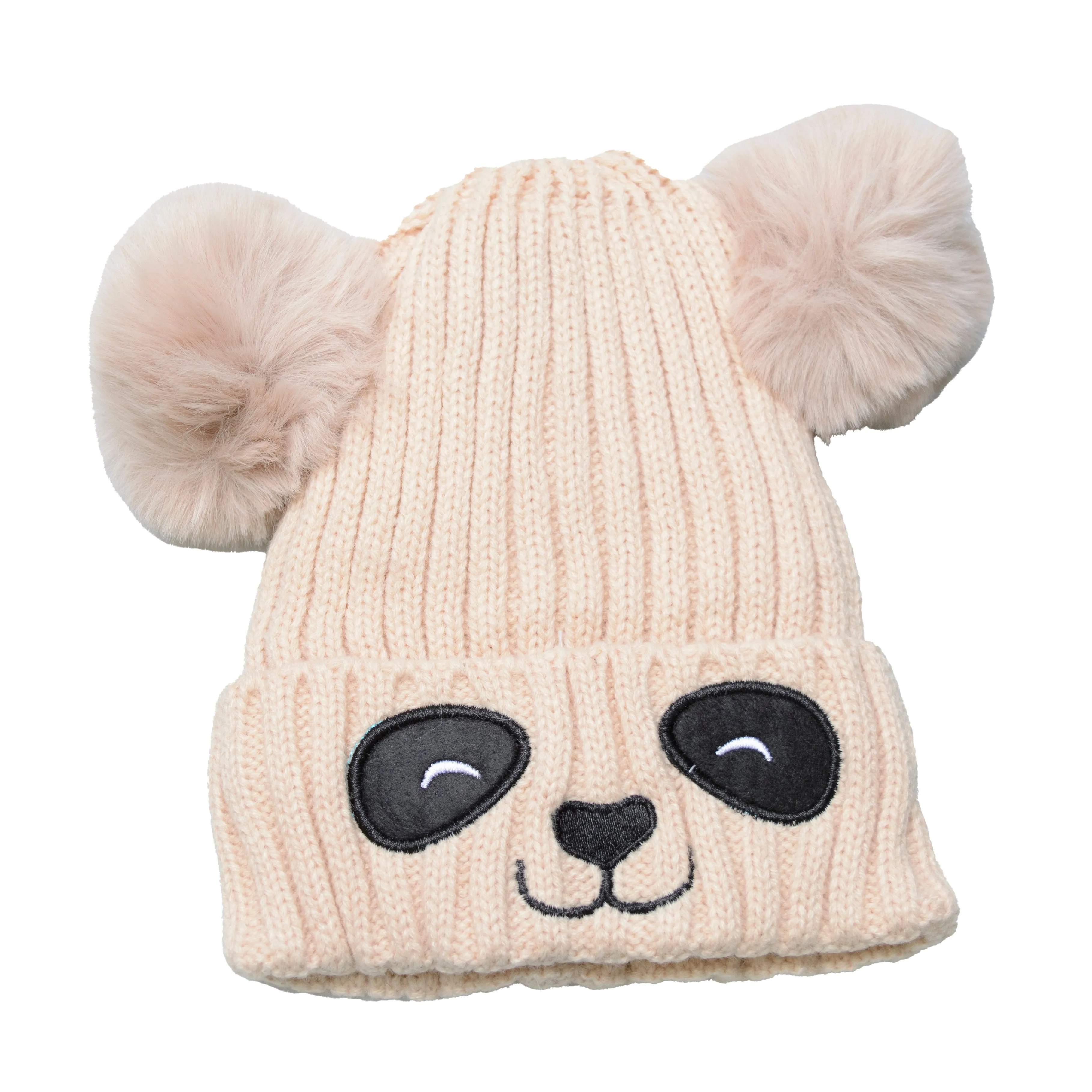 Unisex Cute Panda Cartoon Pattern Knit Winter Beanie For Kids (3-10 Years)