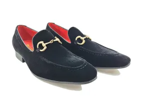 Velvet Buckle Loafer