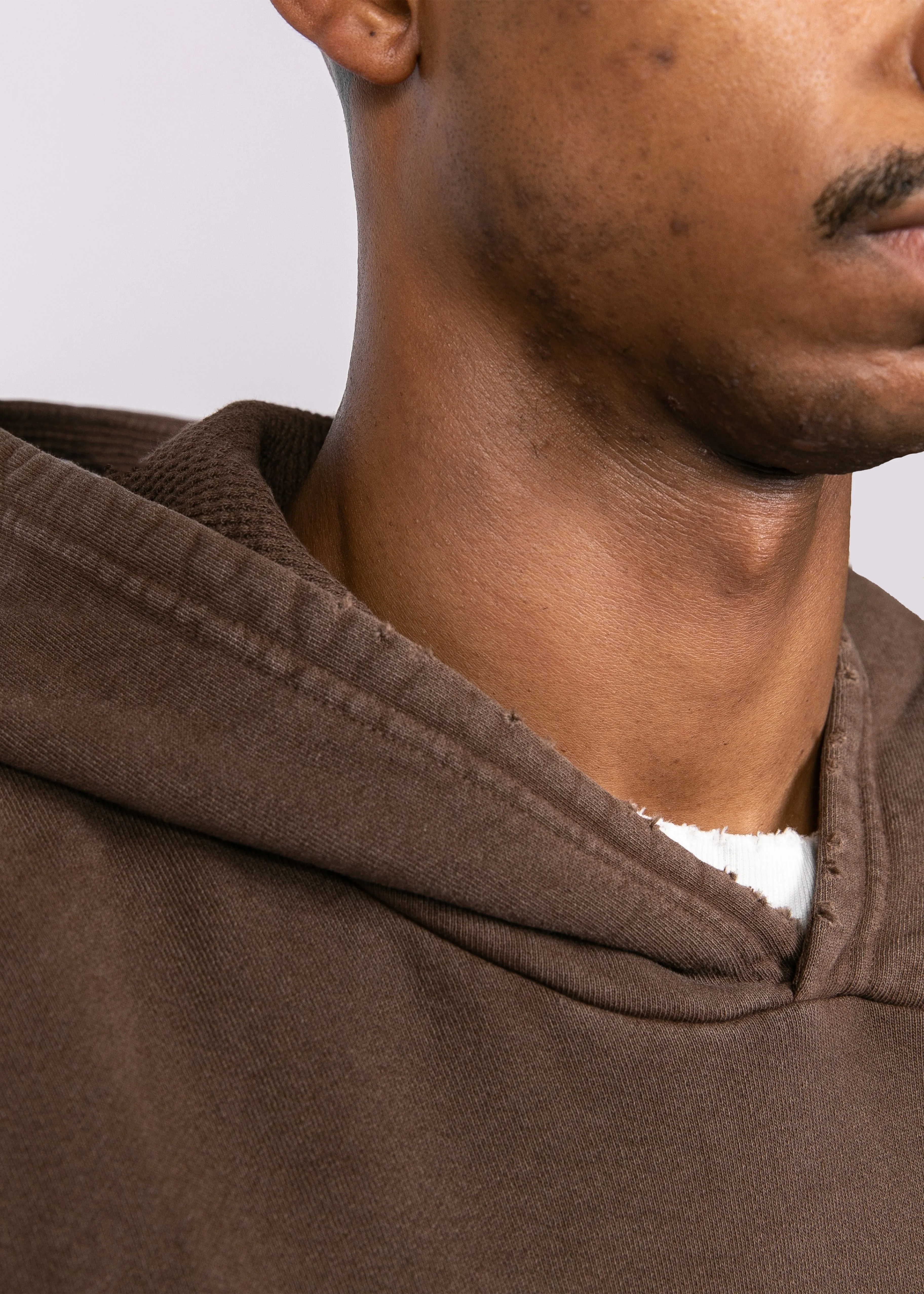 Waffle Hoodie - Brown