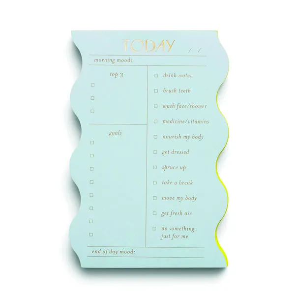 Wavy Daily Notepad - Cloud