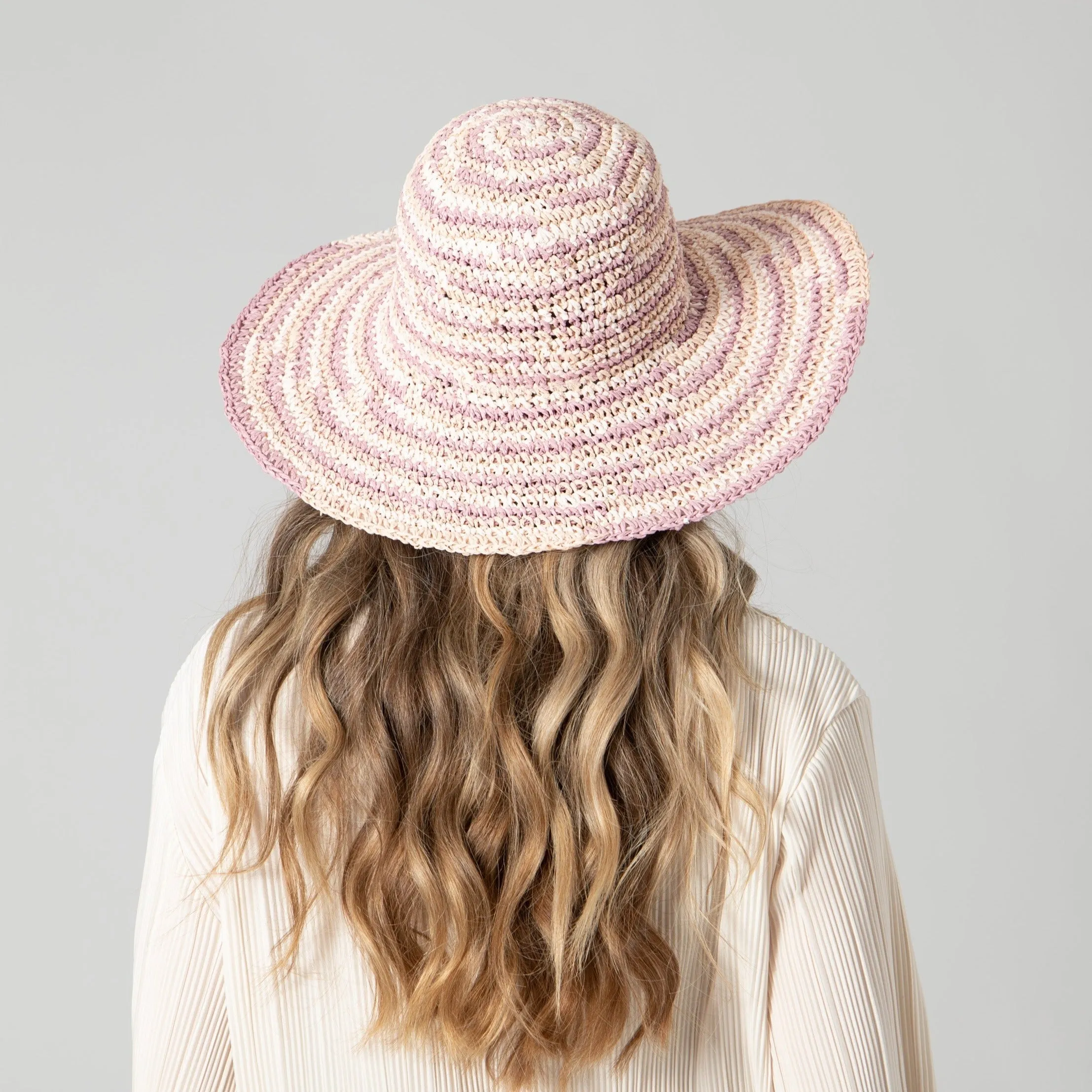 Women's Space Dye Crochet Sun Hat (PBM3021)