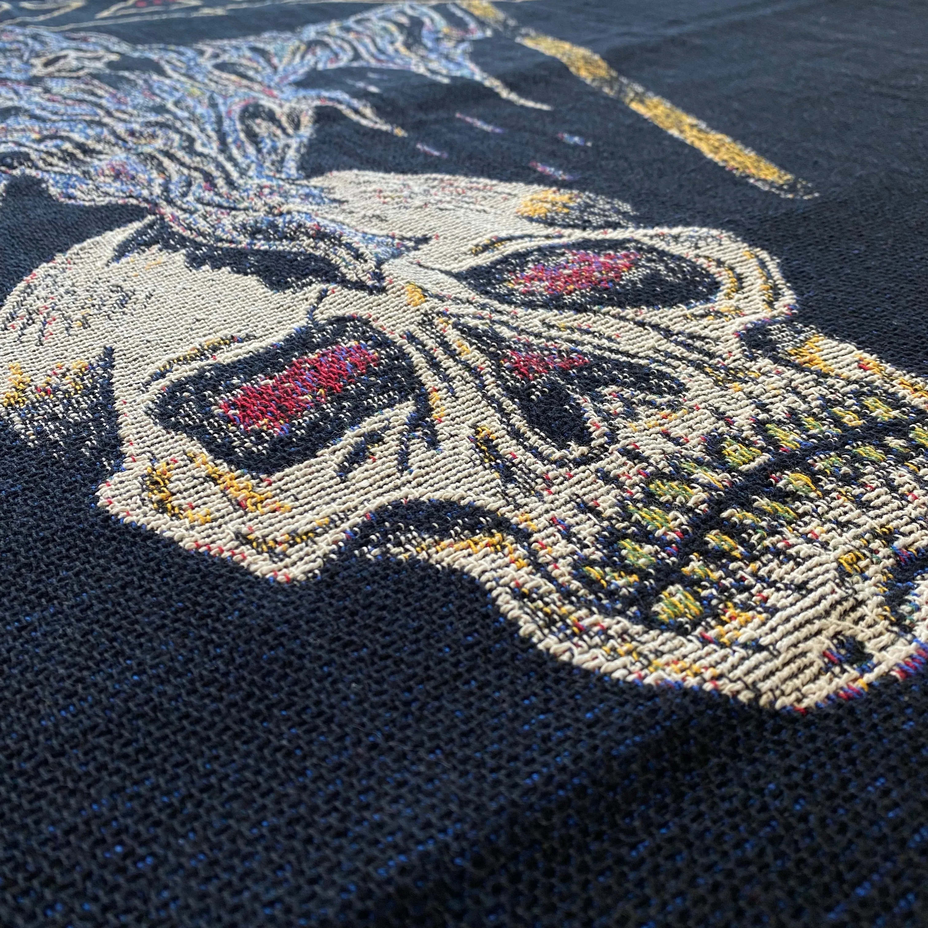 Yeezus 2015 Unreleased Flying Reaper Woven Blanket